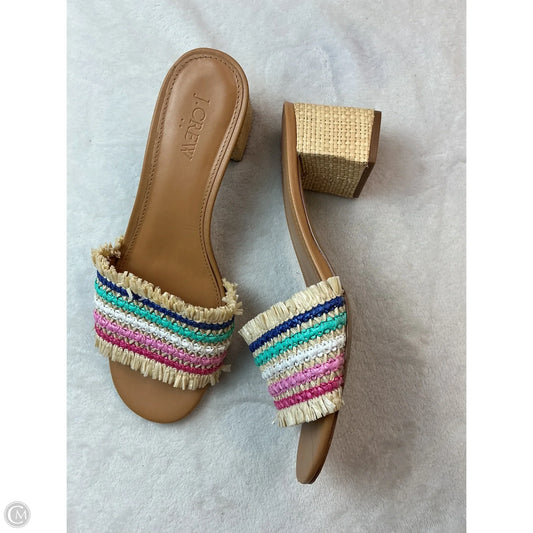 Shoes Heels Block By J. Crew In Multi-colored, Size: 8.5