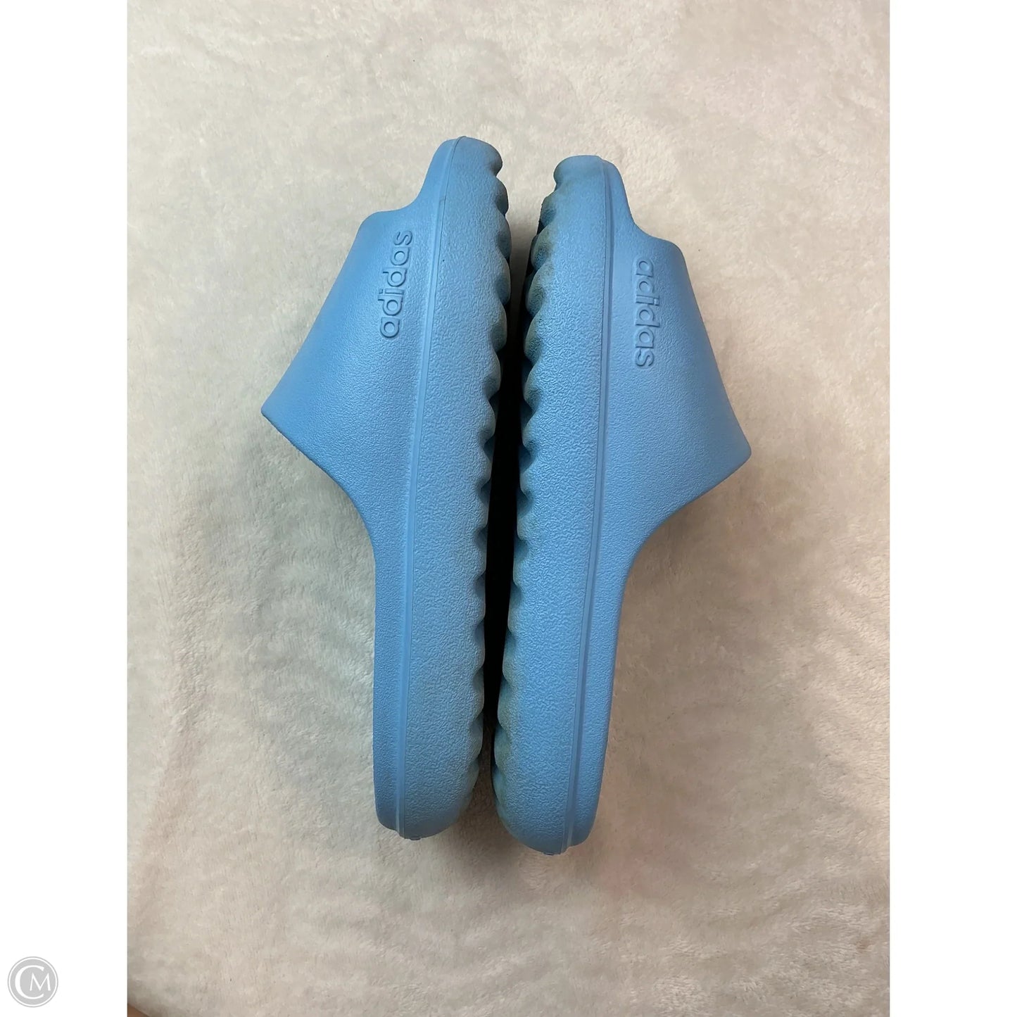Sandals Flats By Adidas In Blue, Size: 6