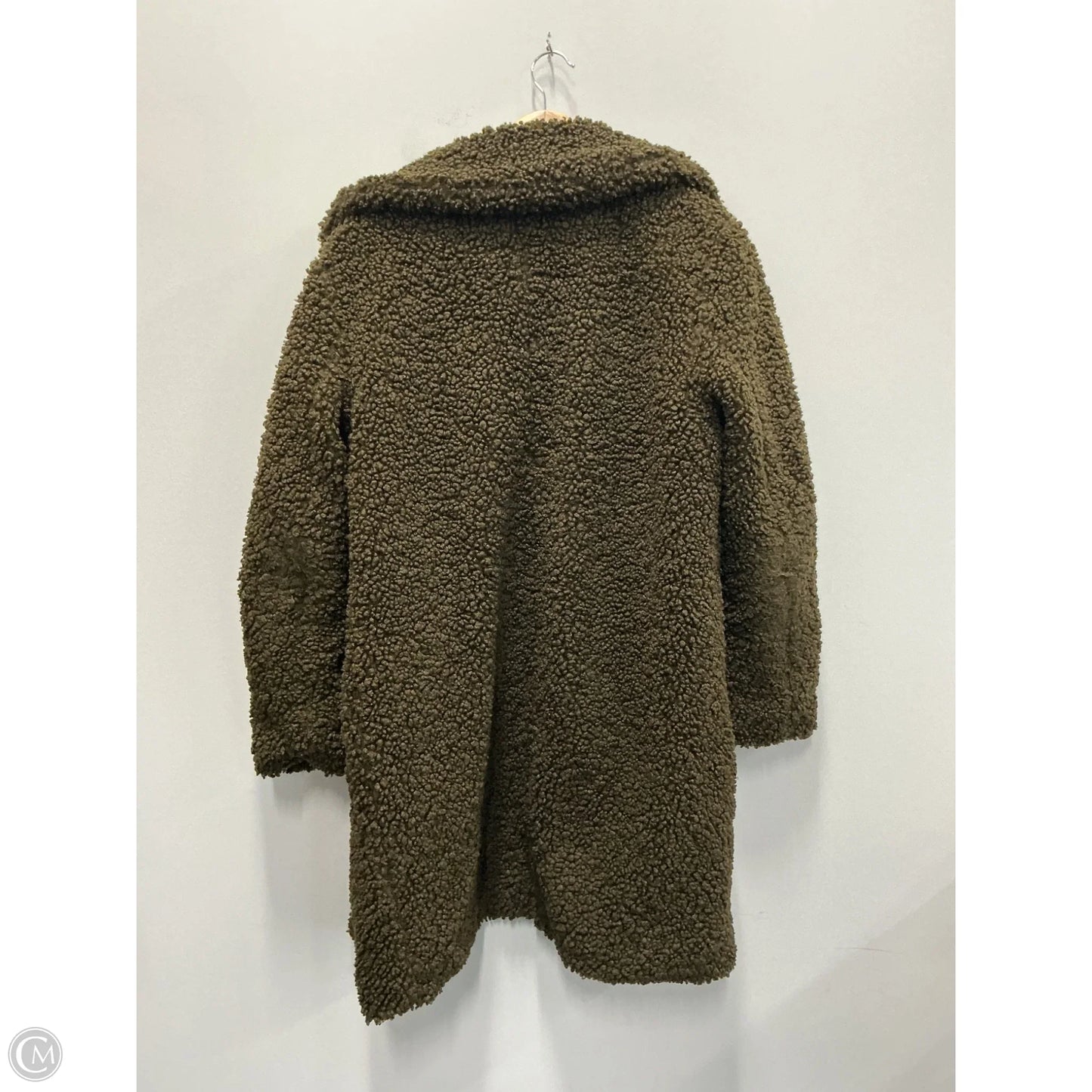 Coat Faux Fur & Sherpa By C And C In Green, Size: M