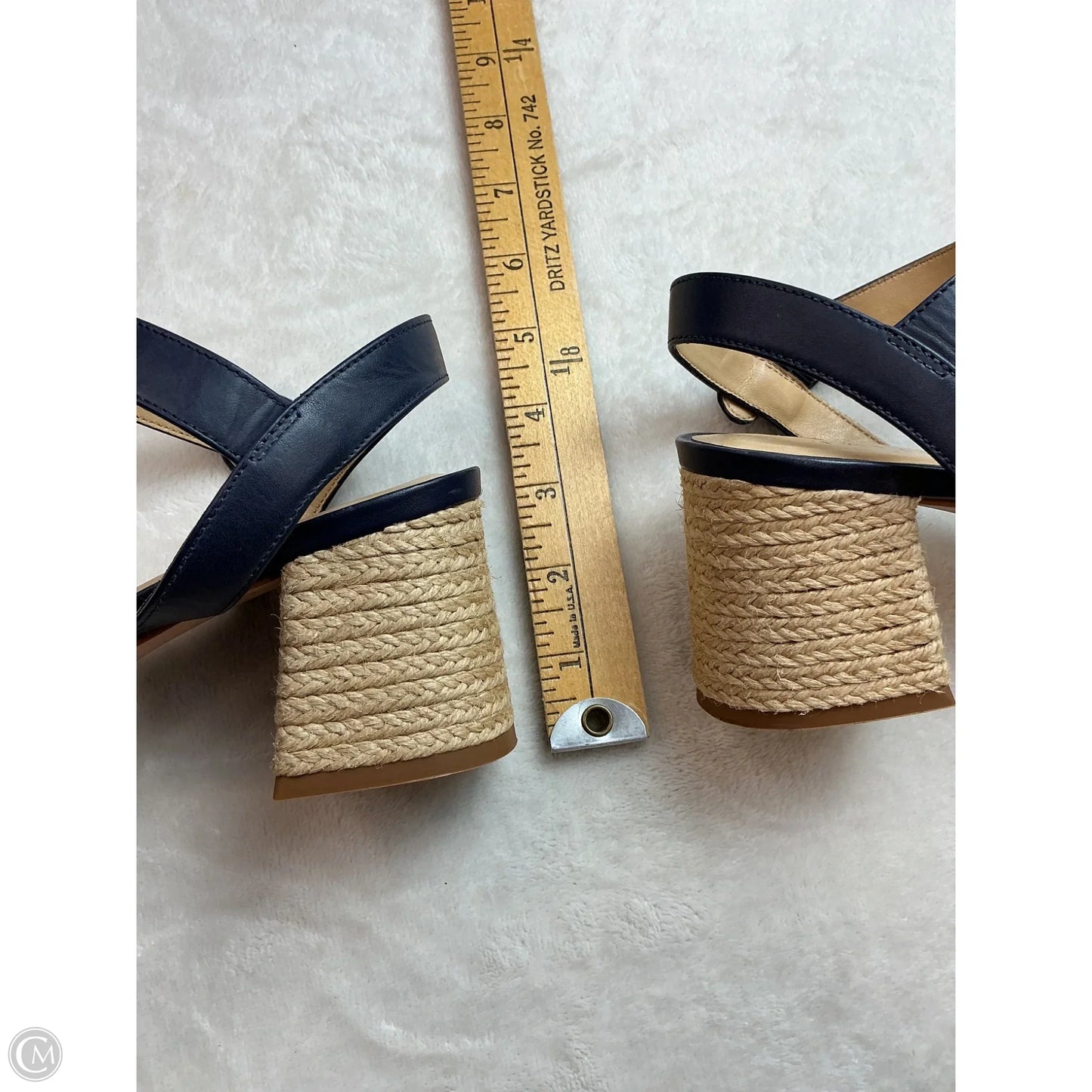 Sandals Heels Block By Talbots In Blue, Size: 7.5