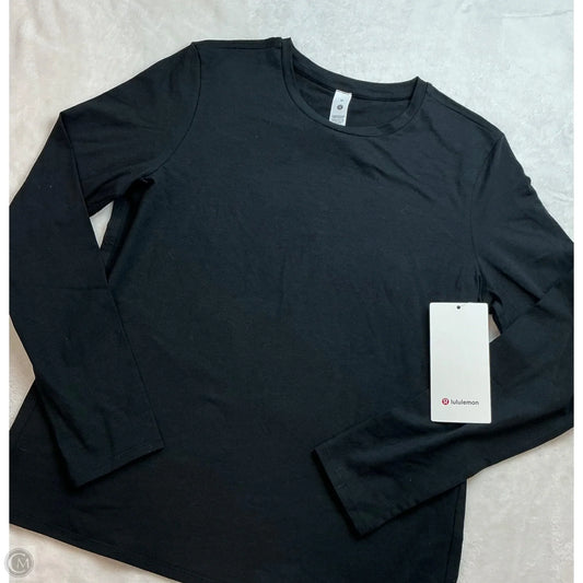 Top Long Sleeve By Lululemon In Black, Size: M