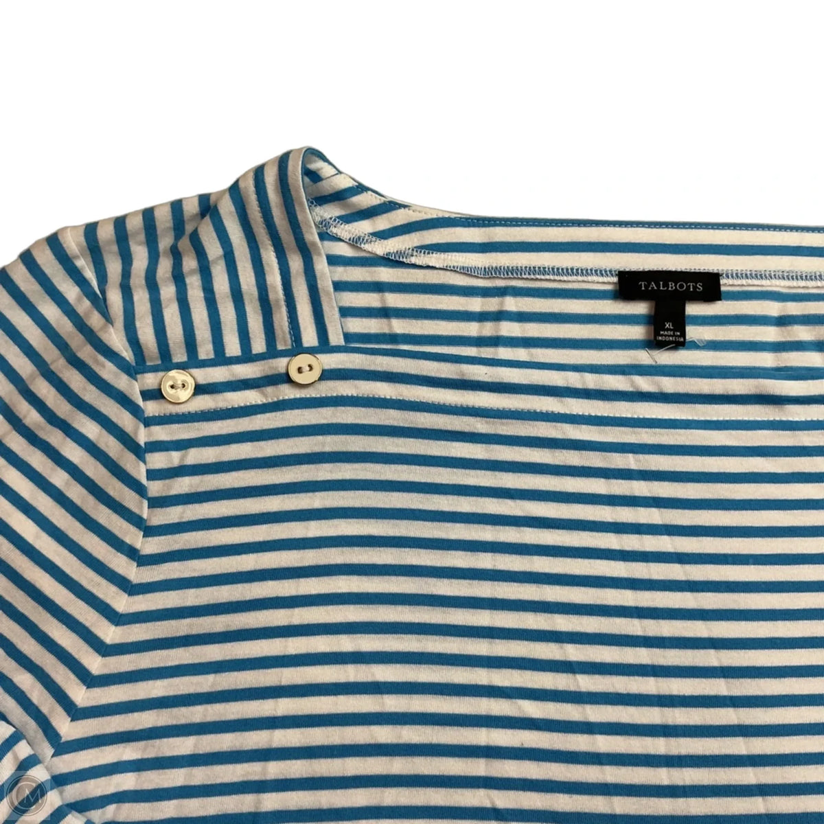 Top Long Sleeve Basic By Talbots In Striped Pattern, Size: Xl