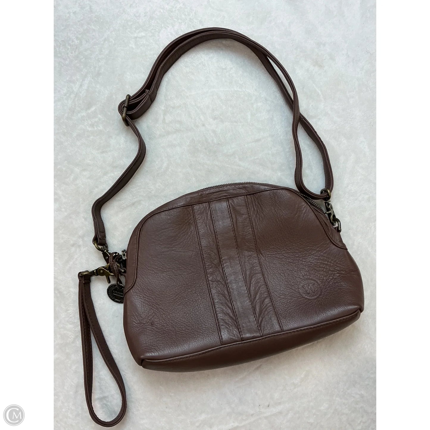 Crossbody Leather By Cmc, Size: Medium
