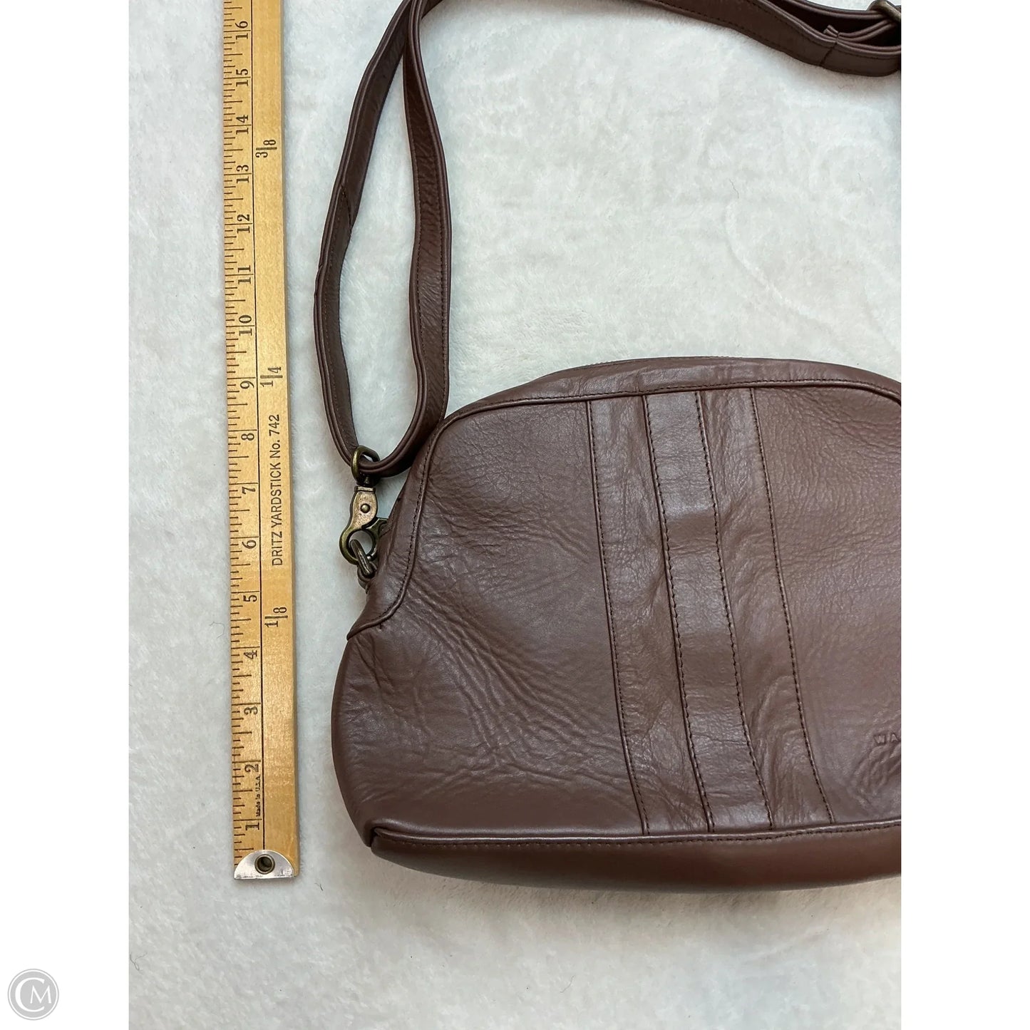 Crossbody Leather By Cmc, Size: Medium