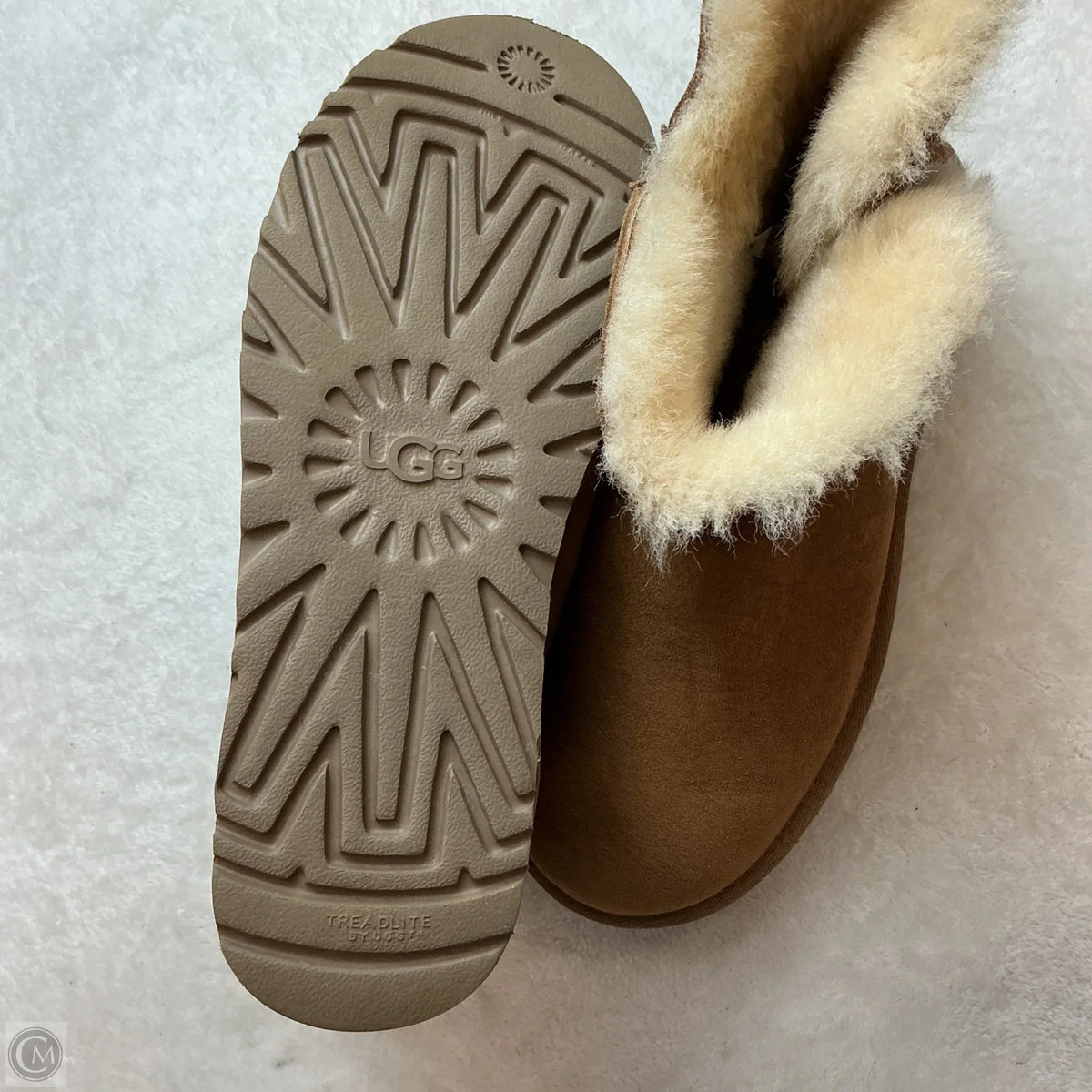 Boots Designer By Ugg In Brown, Size: 9