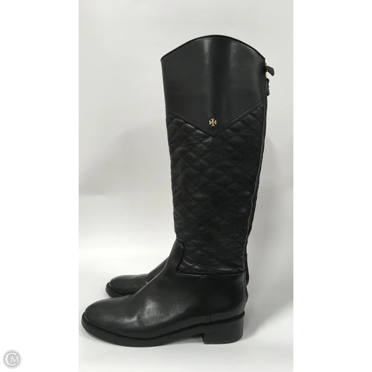 Boots Mid-calf Flats By Tory Burch In Black, Size: 7
