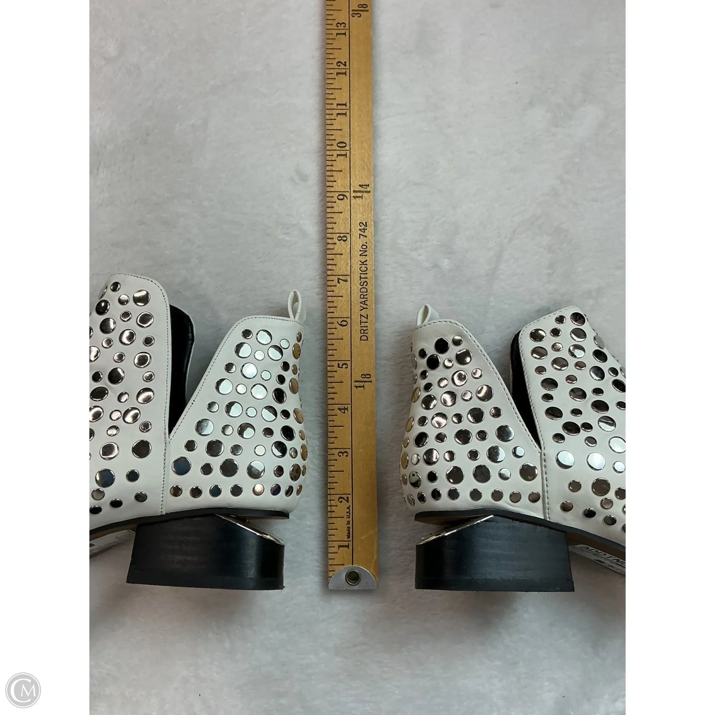 Boots Ankle Heels By Steve Madden In White, Size: 7