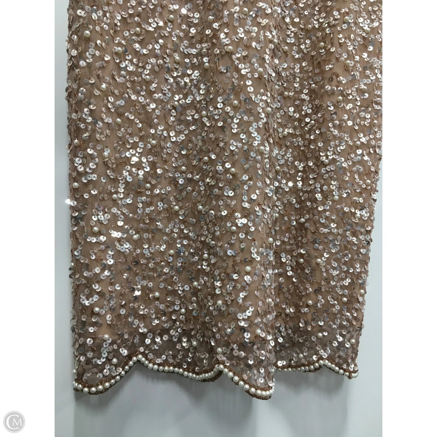 Dress Party Short By Adrianna Papell In Rose Gold, Size: Xs