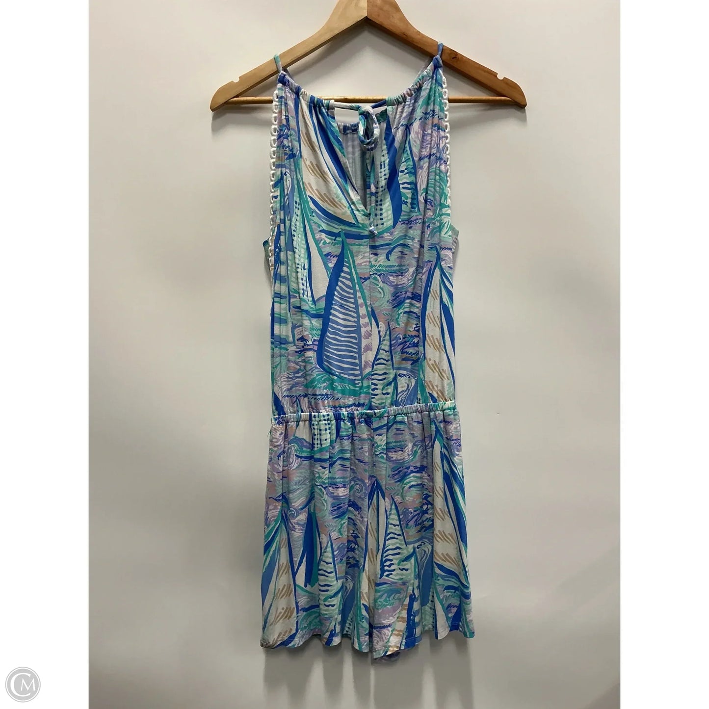 Romper Designer By Lilly Pulitzer In Aqua, Size: Xs