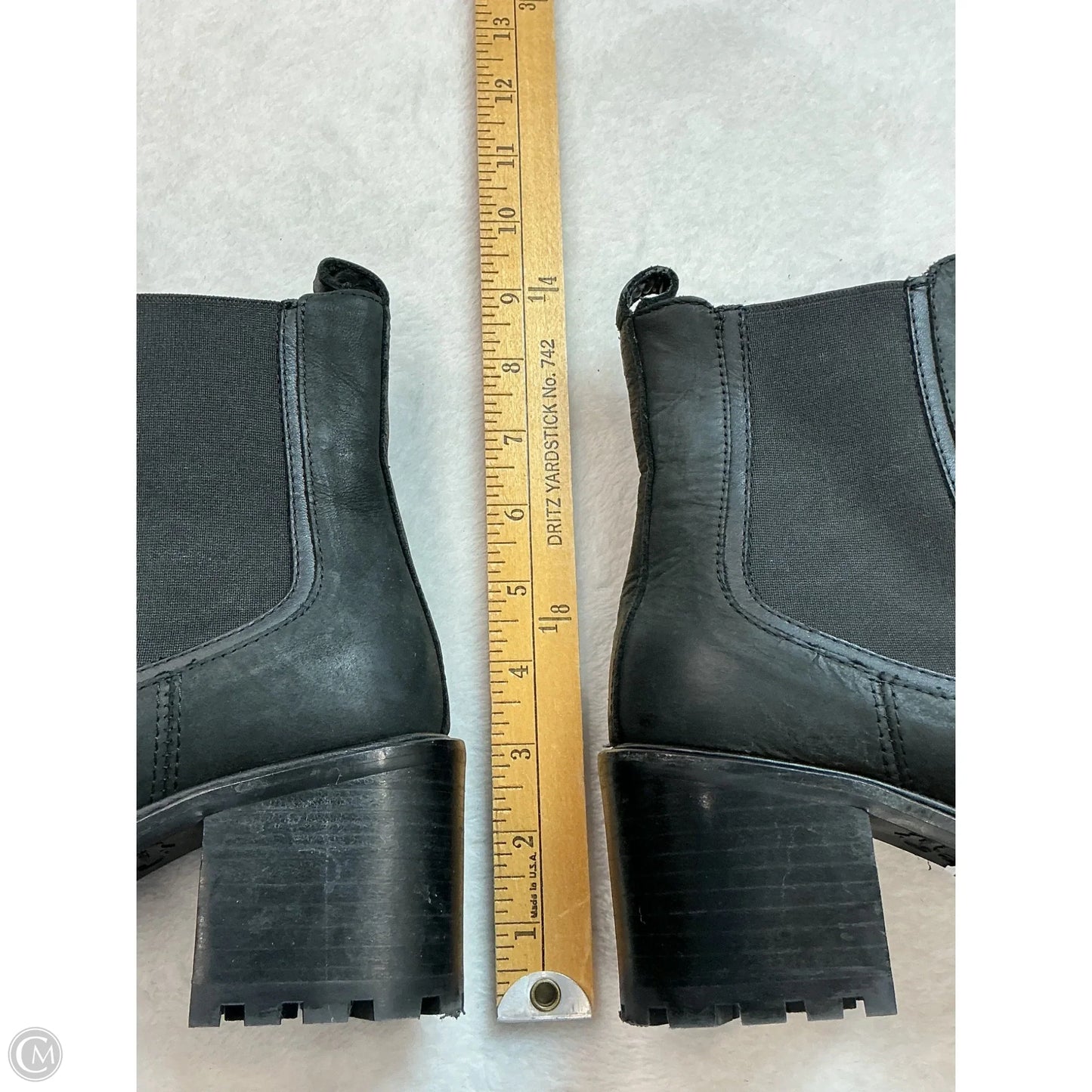 Boots Ankle Heels By Cma In Black, Size: 8