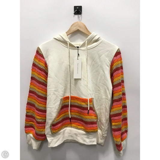 Sweatshirt Hoodie By Dance & Marvel In Cream, Size: M