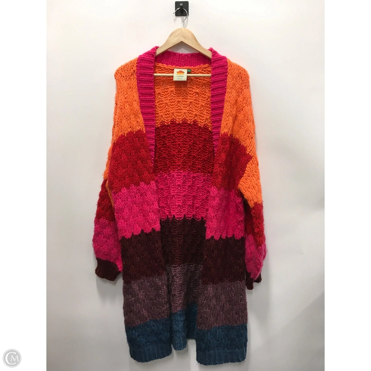 Sweater Cardigan By Farm Rio In Multi-colored, Size: M