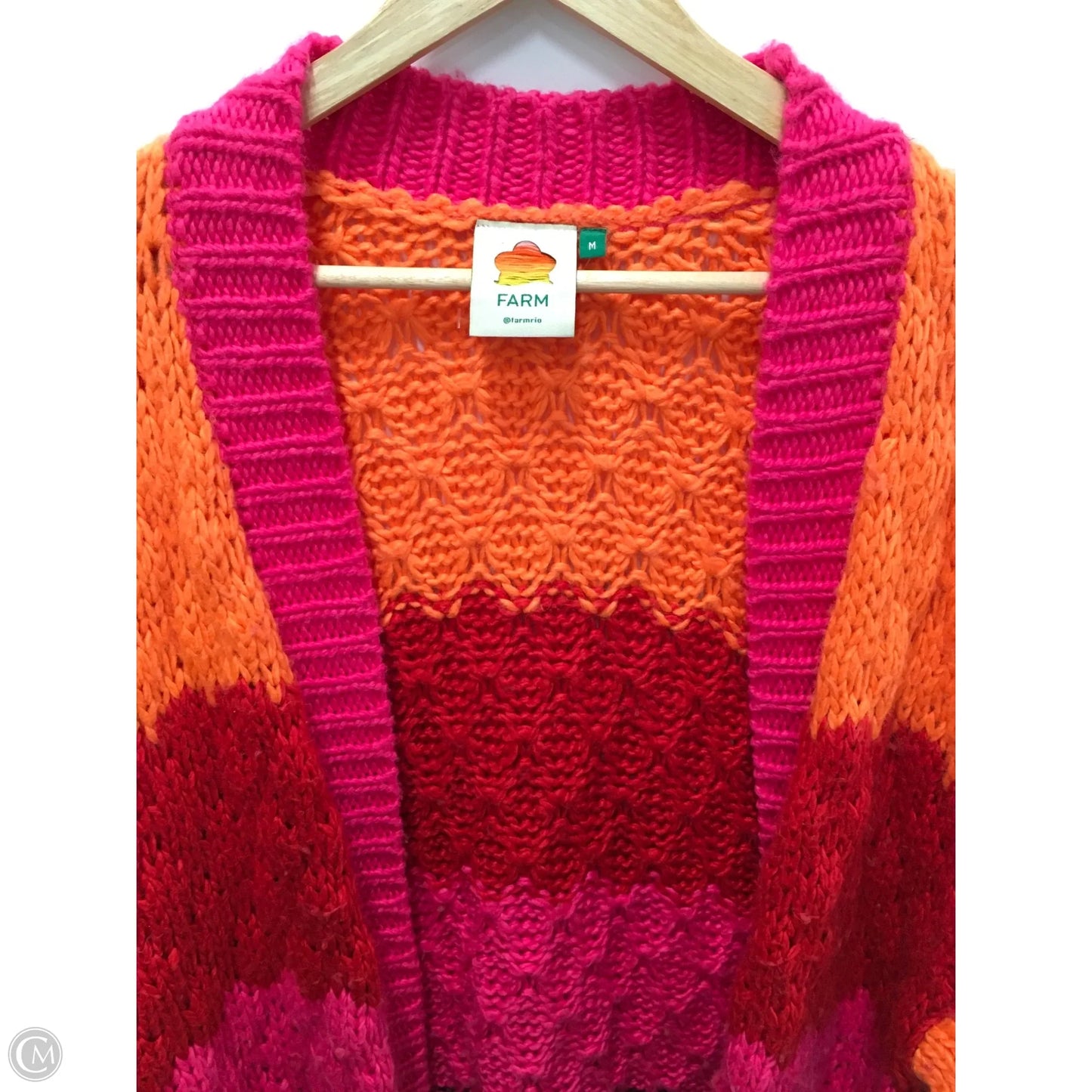 Sweater Cardigan By Farm Rio In Multi-colored, Size: M