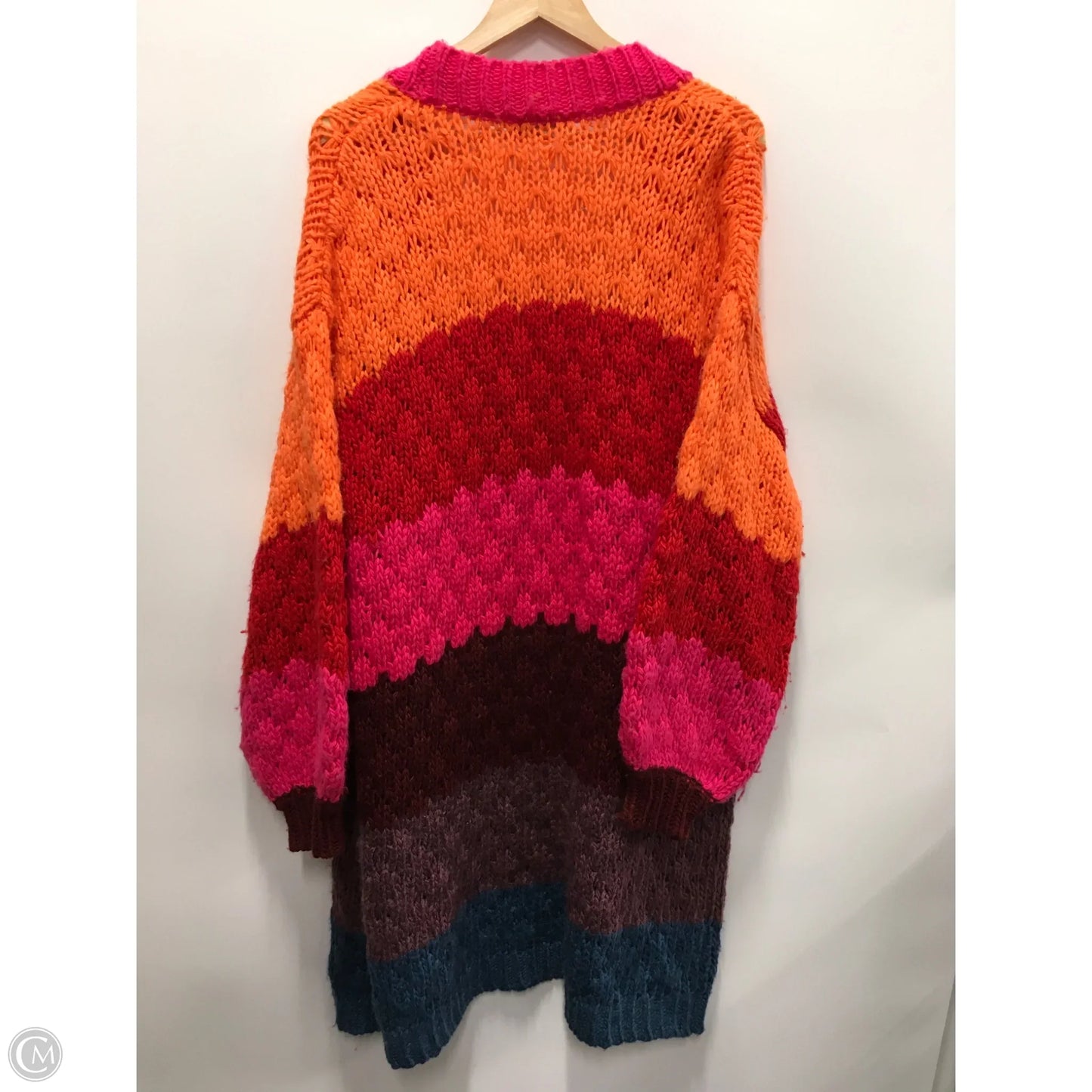 Sweater Cardigan By Farm Rio In Multi-colored, Size: M