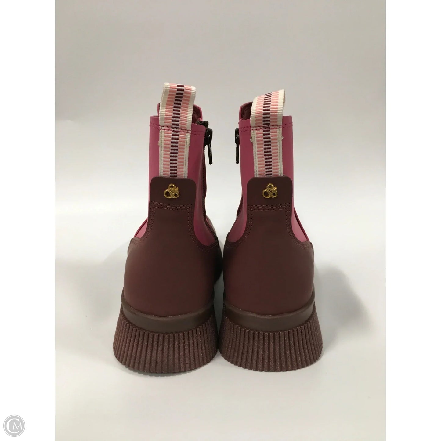 Boots Ankle Flats By Scotch & Soda In Pink & Purple, Size: 7.5