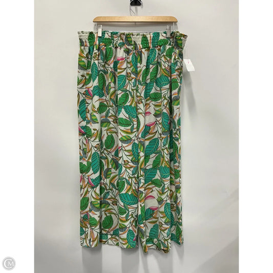 Pants Wide Leg By Rose And Olive In Tropical Print, Size: 3x
