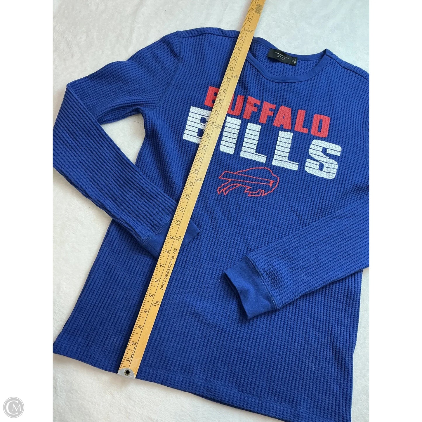 Athletic Top Long Sleeve Crewneck By Junk Food In Blue, Size: Xs
