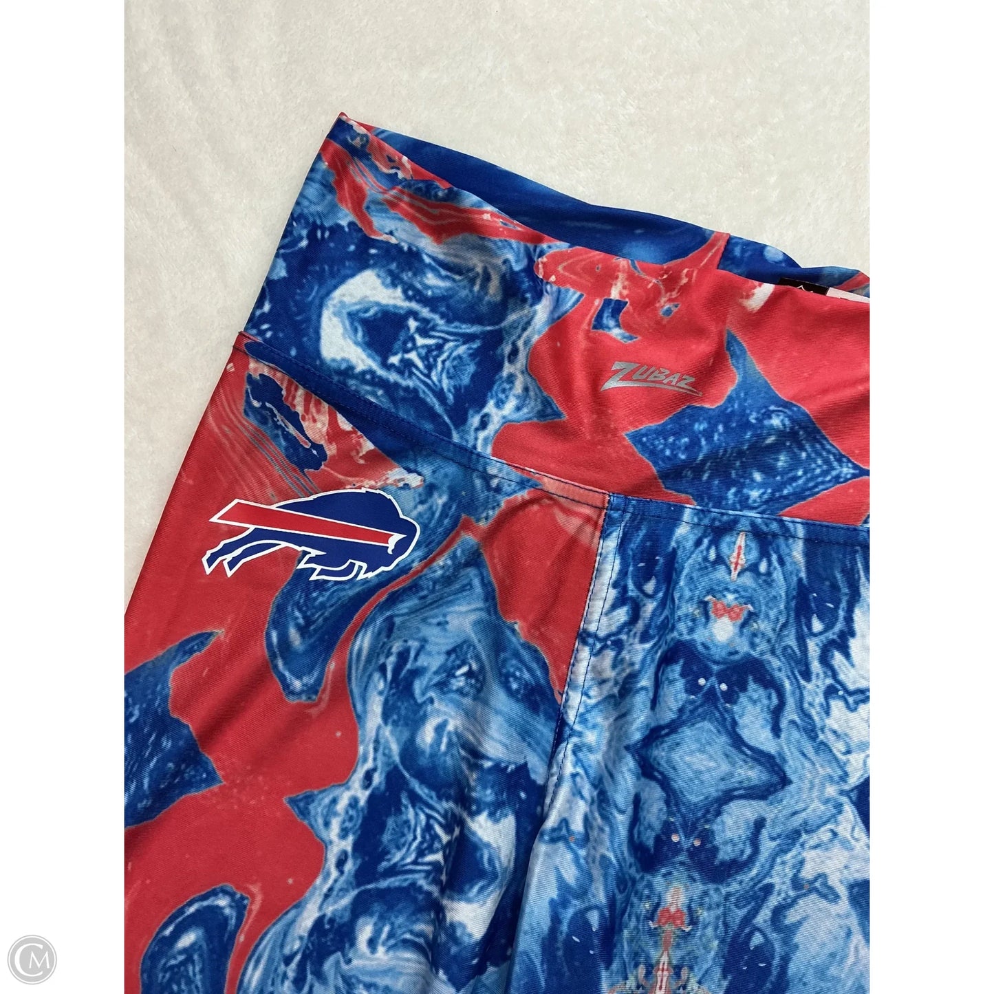 Athletic Leggings By Cmc In Blue Red & White, Size: M