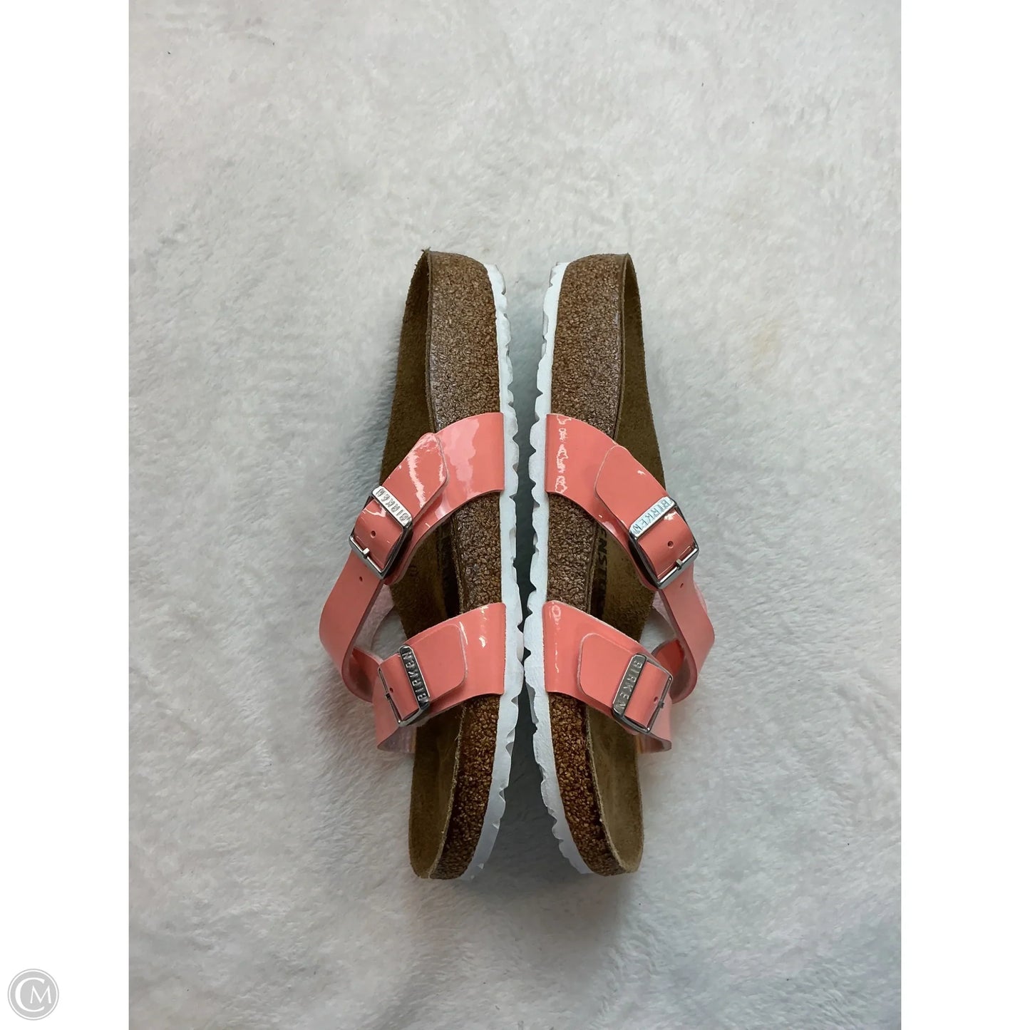 Sandals Flats By Birkenstock In Coral, Size: 7