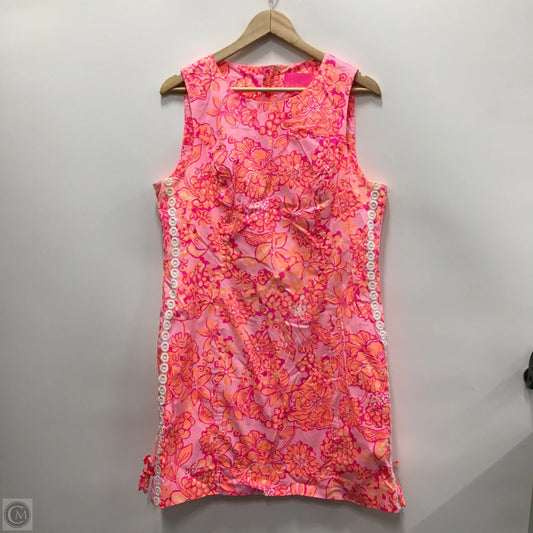 Dress Designer By Lilly Pulitzer In Orange & Pink, Size: Xl