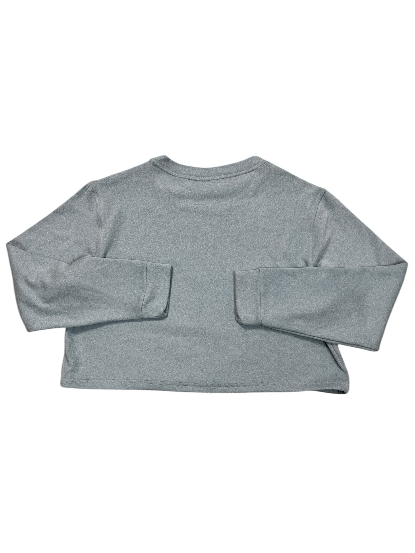Athletic Top Ls Crewneck By Yogalicious In Blue, Size:Xl
