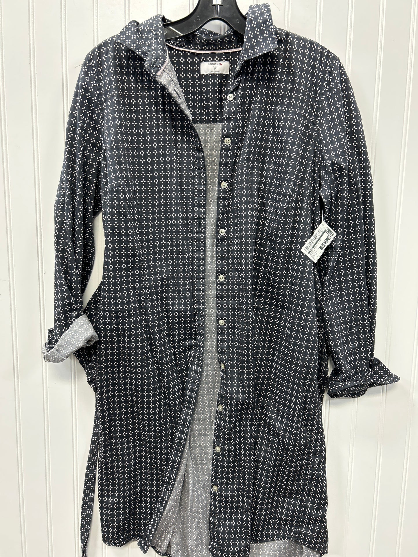 Dress Casual Short By Cmc In Black & White, Size:10
