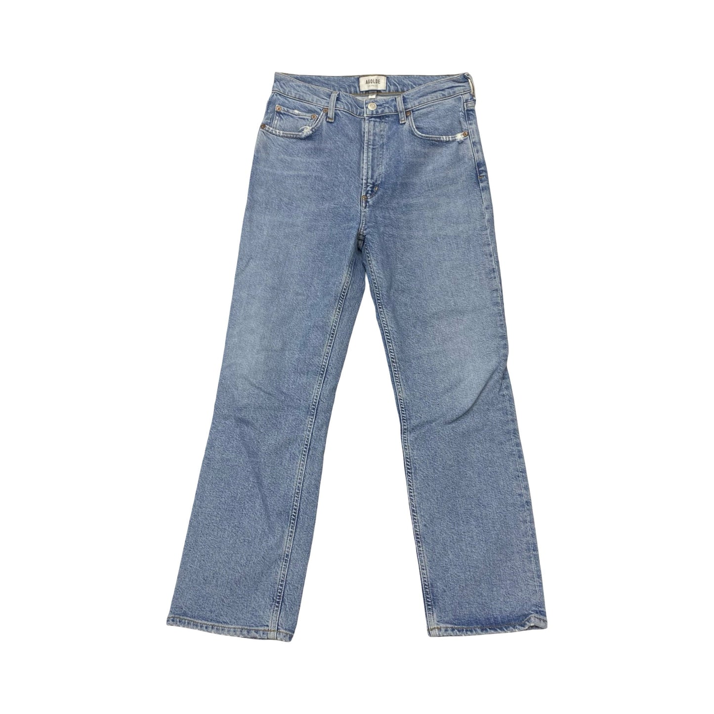Jeans Straight By Agolde In Blue, Size:4
