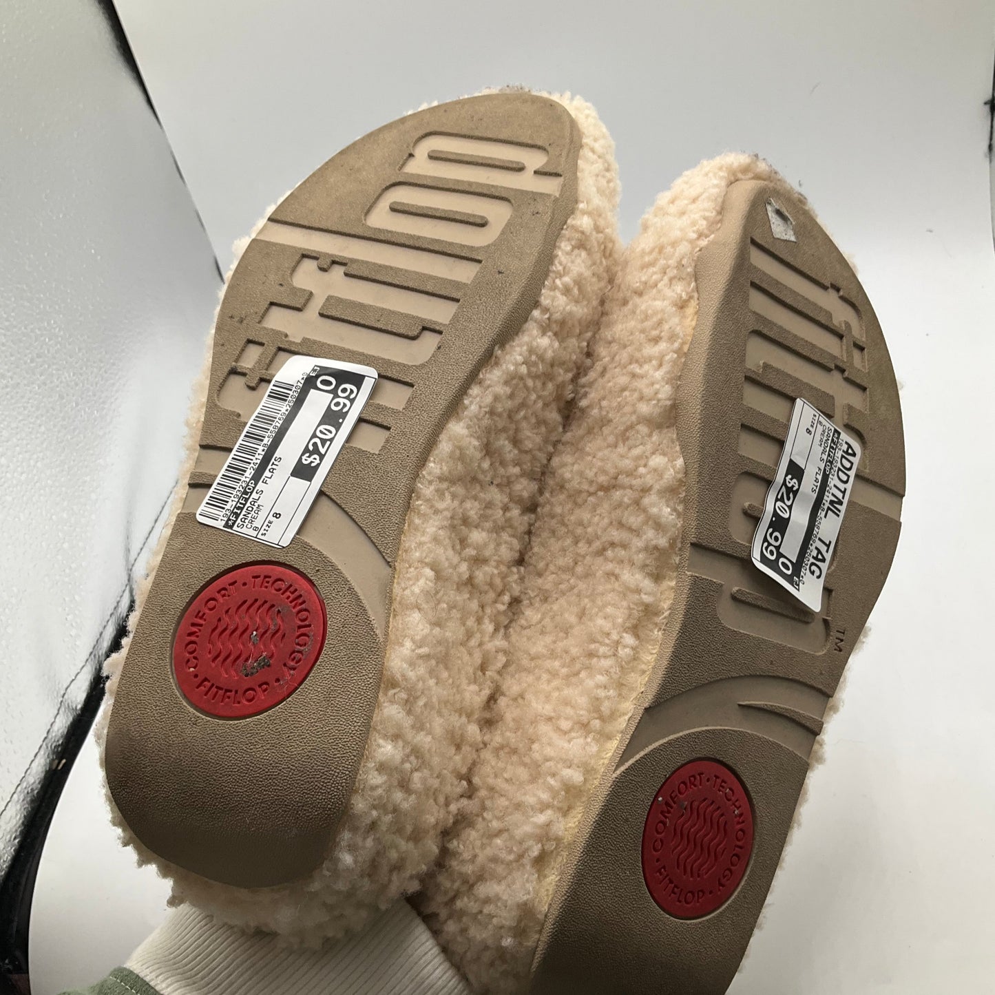 SANDALS FLATS by FITFLOP In CREAM, Size: 8