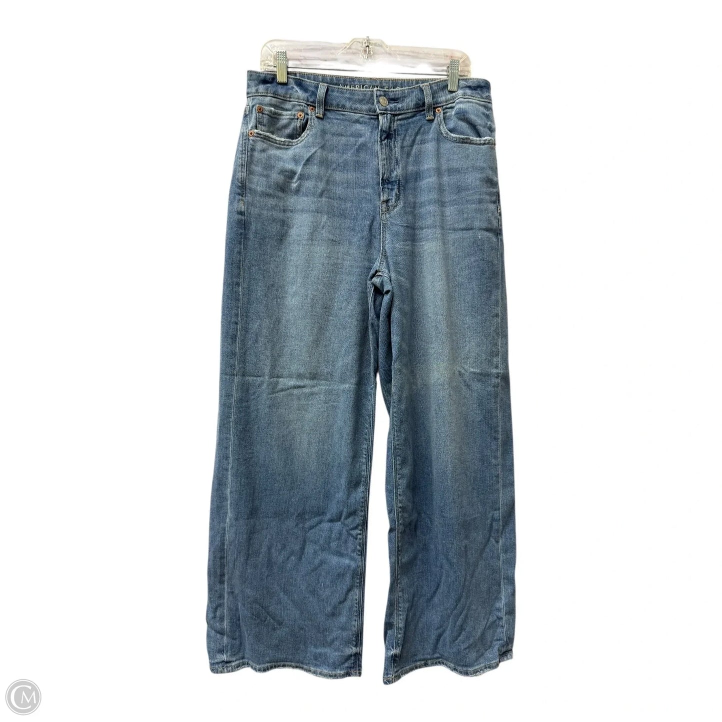 Jeans Wide Leg By American Eagle In Blue, Size: 10