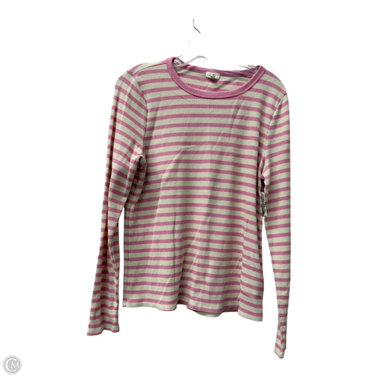 Top Long Sleeve Basic By Aerie In Pink, Size: Xl