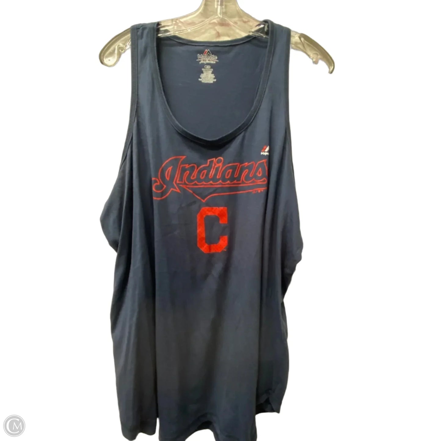 Athletic Tank Top By Majestic In Blue, Size: 2x