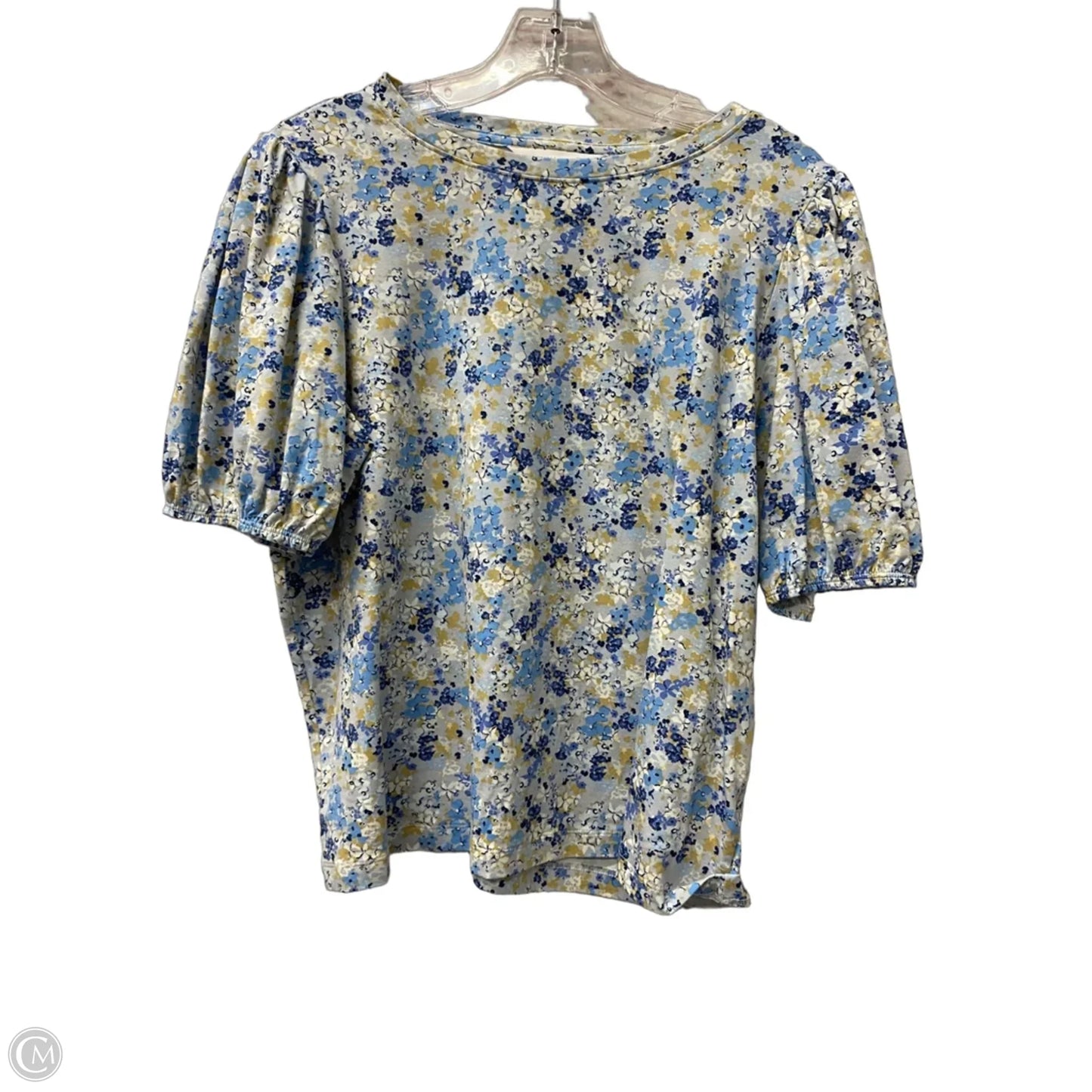 Top Short Sleeve By Lc Lauren Conrad In Blue, Size: Xl