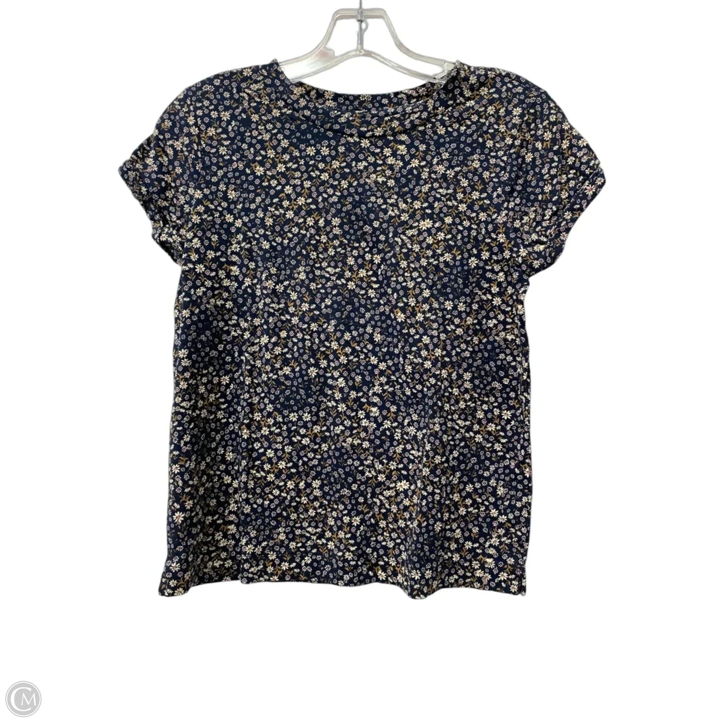 Top Short Sleeve Basic By Loft In Blue, Size: Xs
