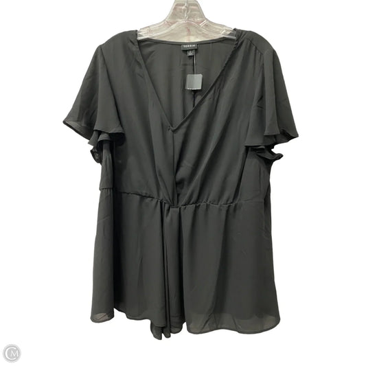 Top Short Sleeve By Torrid In Black, Size: 2x