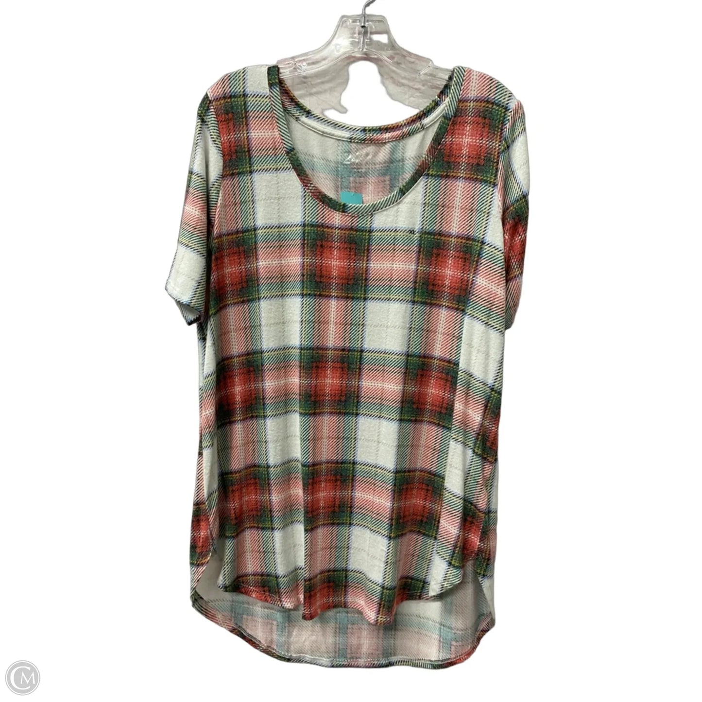 Top Short Sleeve Basic By Maurices In Red, Size: Xl