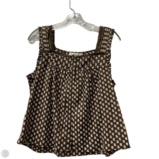 Top Sleeveless By Loft In Blue, Size: M