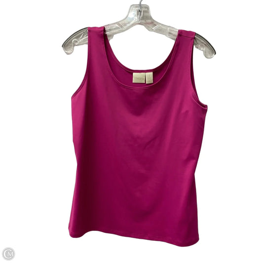 Top Sleeveless By Chicos In Pink, Size: M