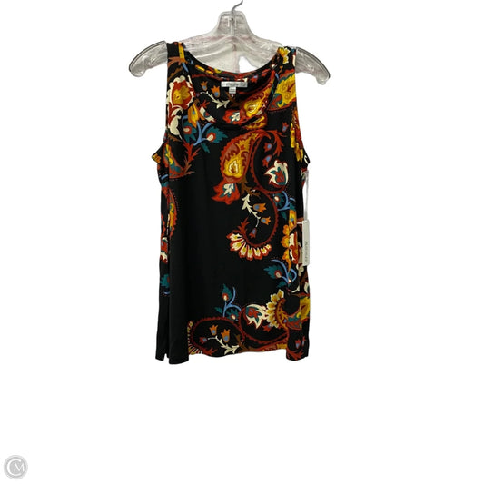 Top Sleeveless By Chicos In Black, Size: M