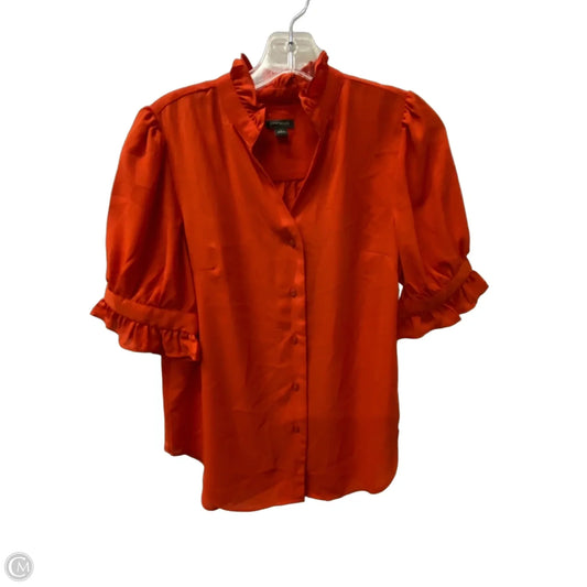 Top Short Sleeve By Ann Taylor In Red, Size: Xs