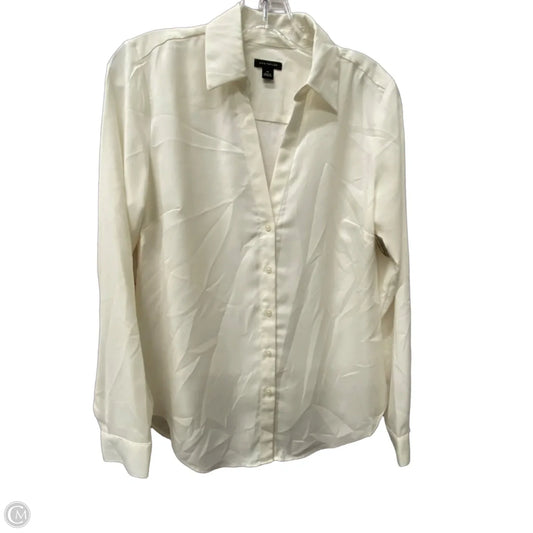 Top Long Sleeve By Ann Taylor In Cream, Size: Xs