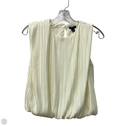 Top Sleeveless By Ann Taylor In Cream, Size: Xs