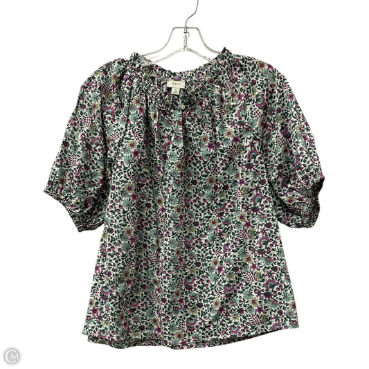 Top Short Sleeve By Cable And Gauge In Green, Size: S