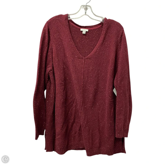 Sweater By J. Jill In Red, Size: Xlp