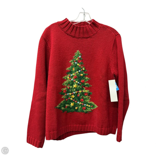 Sweater By Liz Claiborne In Red, Size: Mp