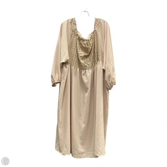 Dress Party Short By Clothes Mentor In Tan, Size: 1x