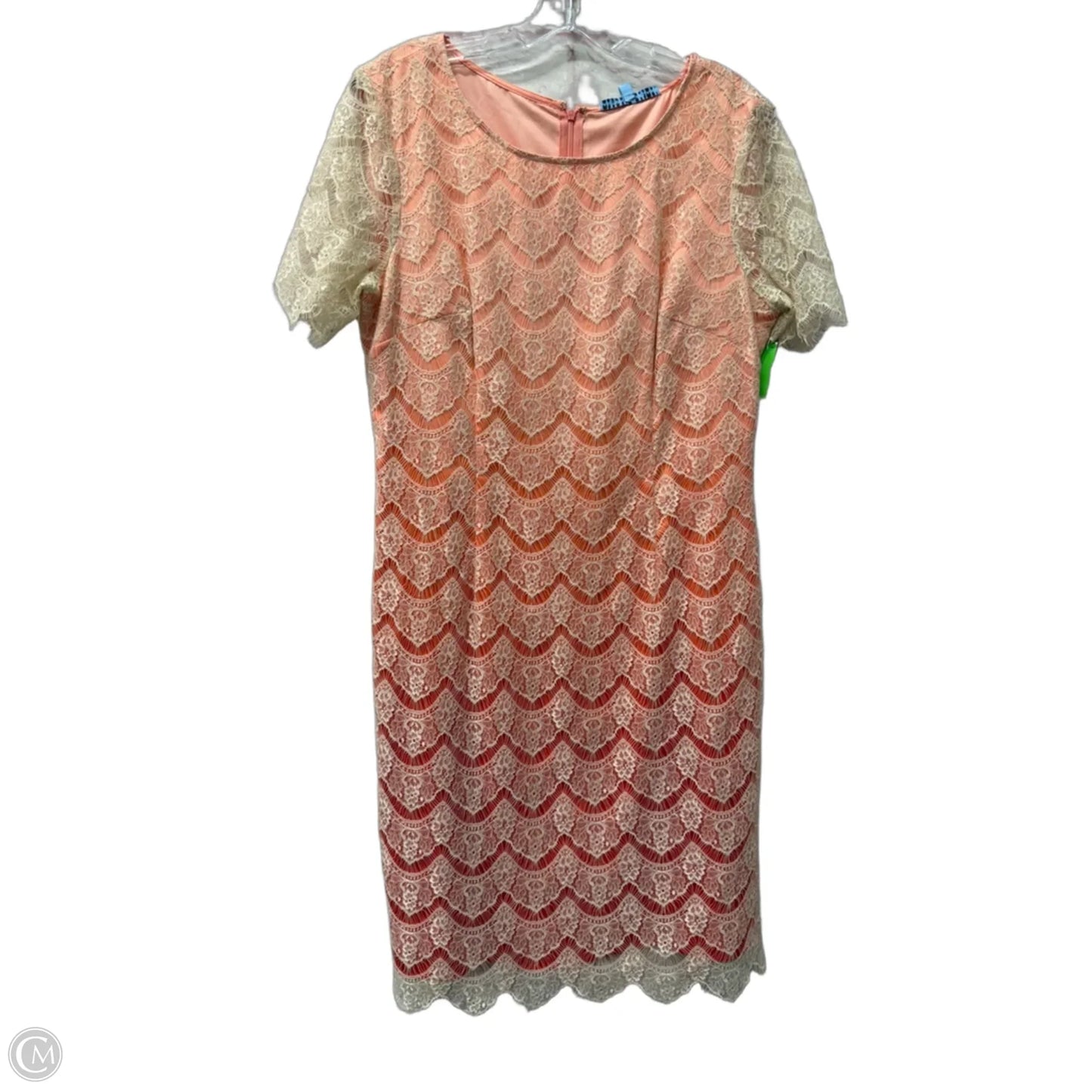 Dress Casual Short By Antonio Melani In Peach, Size: L