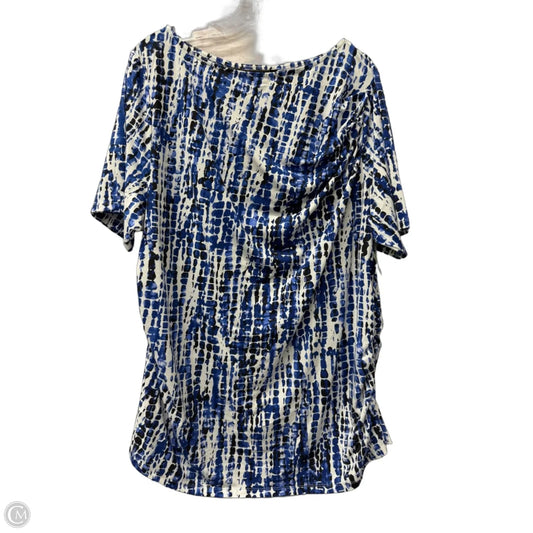 Top Short Sleeve By Dg2 In Blue, Size: 3x