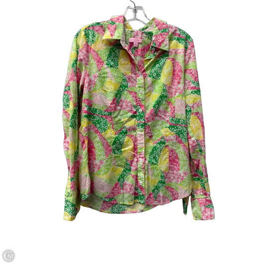 Top Long Sleeve Designer By Lilly Pulitzer In Multi-colored, Size: M