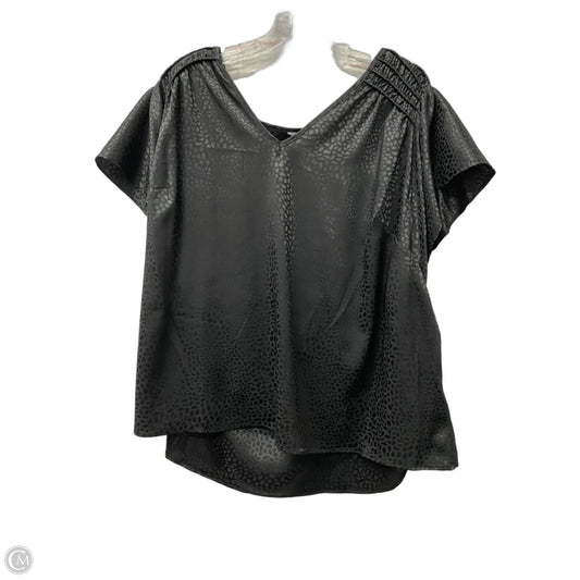 Top Short Sleeve By Nine West In Black, Size: 2x
