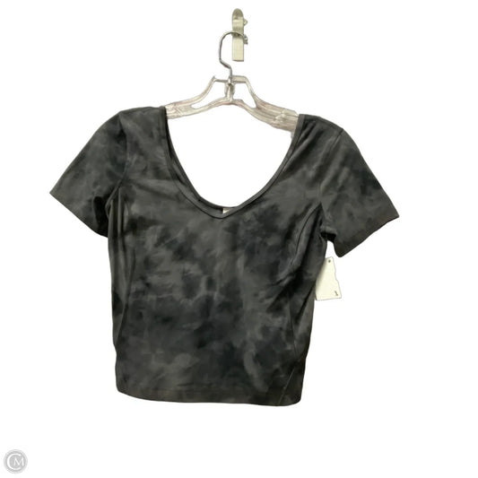 Top Short Sleeve By Lululemon In Grey, Size: S